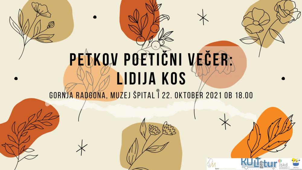 PETKOV POETIČNI VEČER: LIDIJA KOS