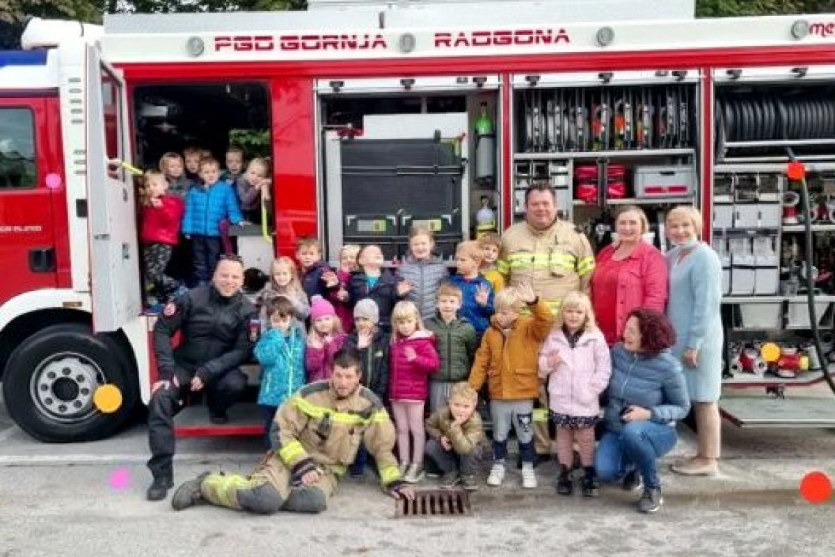 Sodelovanja PGD Gornja Radgona in vrtca Manko Golar Gornja Radgona