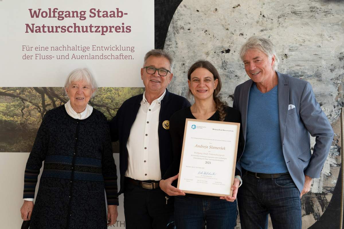 Dorette Staab, Samo Tuš, Andreja Slameršek in Ulrich Eichelmann, foto: Tatjana Simeth