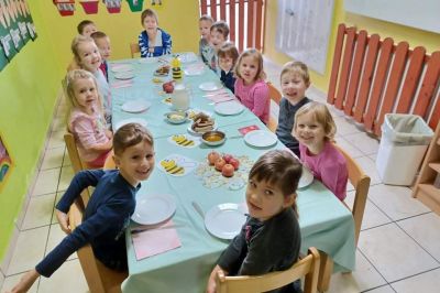 Tradicionalni slovenski zajtrk v vrtcu Mala Nedelja