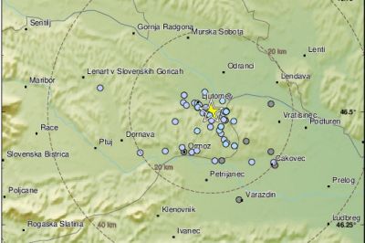 Potres je bil v okolici Ljutomera