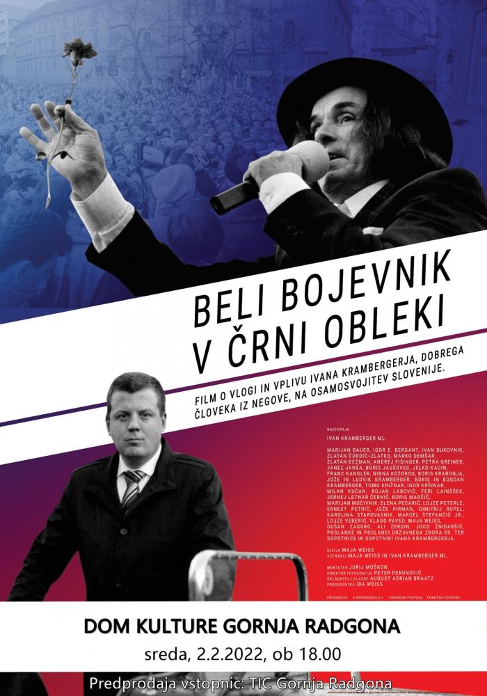 BELI BOJEVNIK V ČRNI OBLEKI