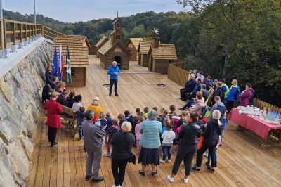 Odprtje miniaturne vasice oktobra lani, foto: arhiv občine