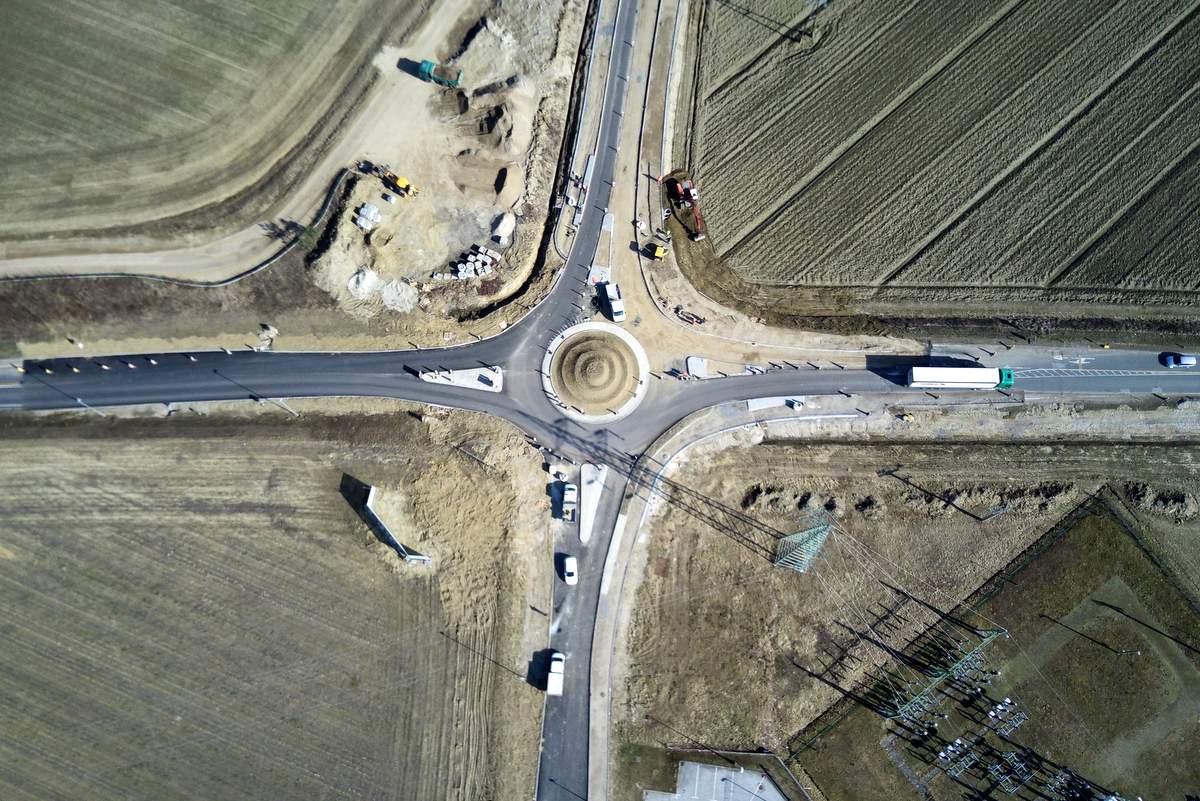 Gradnja krožišča Gradnja krožišča