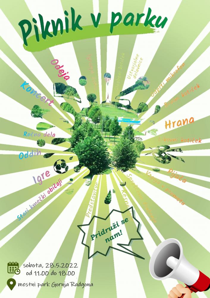 POVABILO K SODELOVANJU NA PIKNIKU V PARKU V 2022