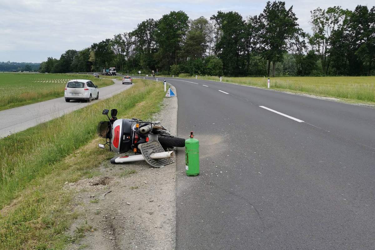 Padec motorista Padec motorista