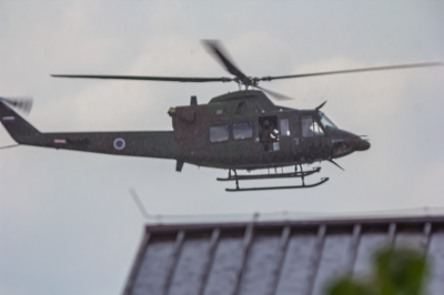 Posredovanje helikopterja v Ljutomeru, foto: Nino Kuster