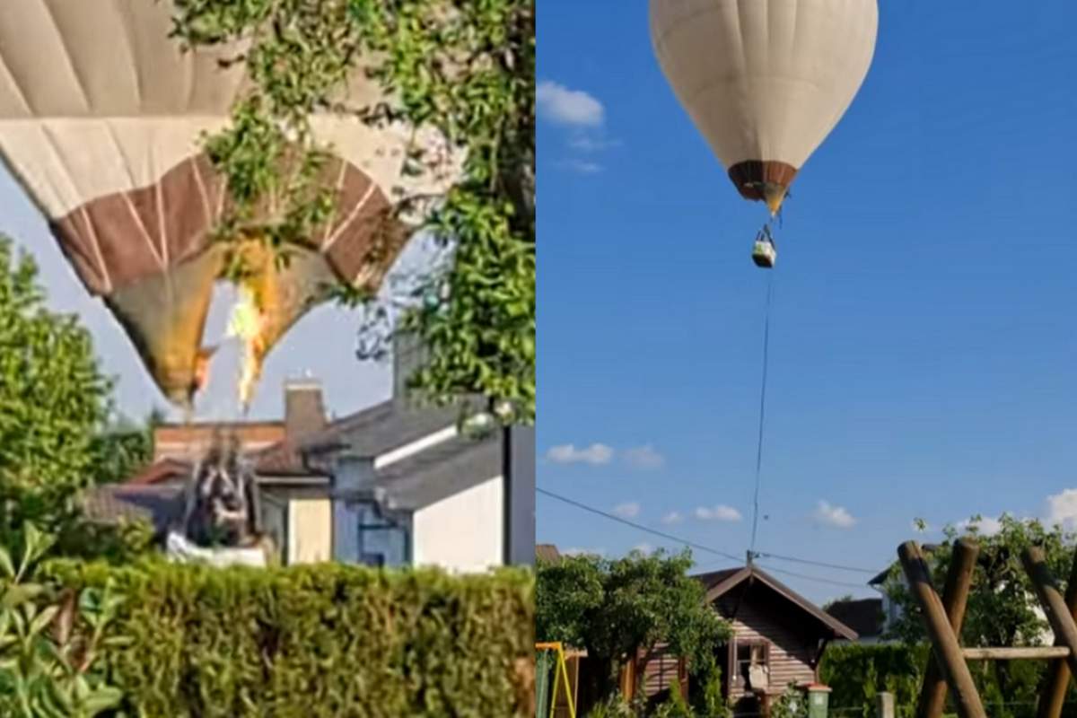 Balon je zadel električne kable