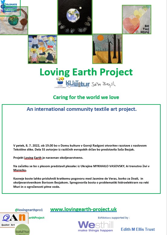 Otvoritev razstave: Tekstilne slike (Projekt Loving Earth)
