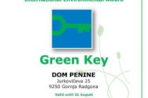 Certifikat Zeleni ključ za Radgonske gorice