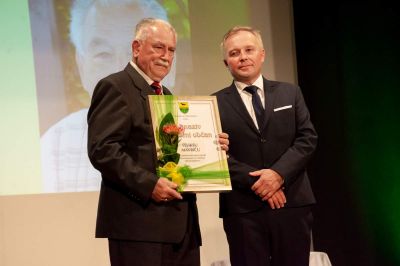 Častni občan Feliks Mavrič in župan Branko Belec