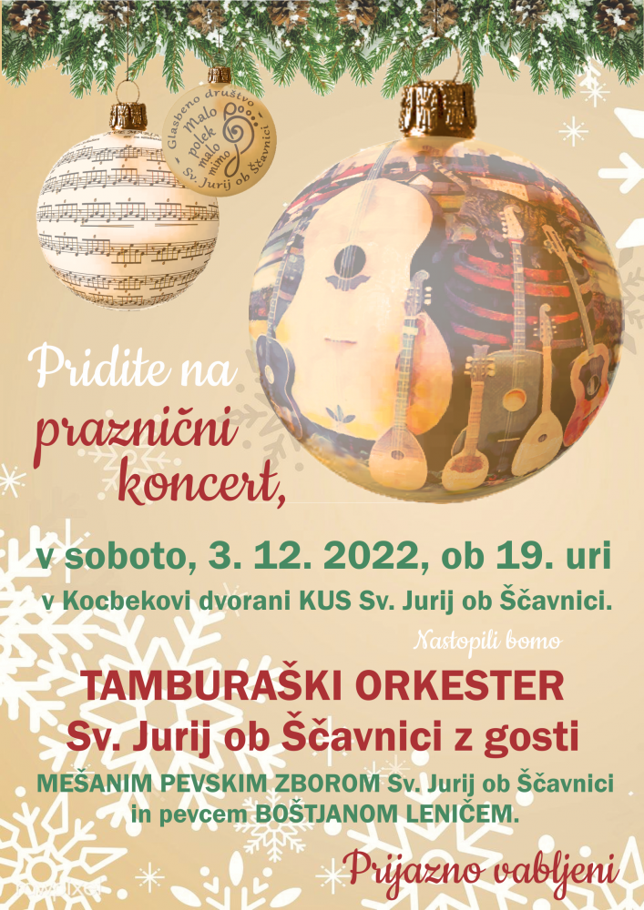 Koncert Tamburaškega orkestra Sv. Jurij ob Ščavnici 