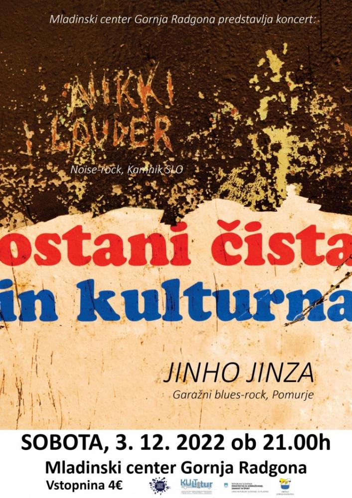 NIKKI LOUDER - predstavitev plošče Ostani čista in kulturna + JINHO JINZA
