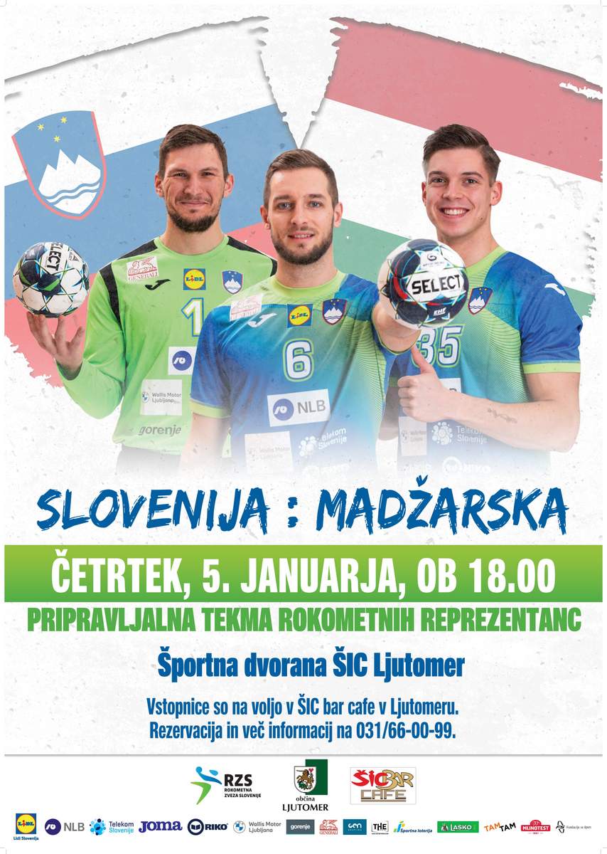 Slovenska rokometna reprezentanca prihaja v Ljutomer