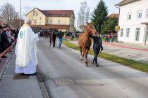 Blagoslov konjev v Križevcih pri Ljutomeru