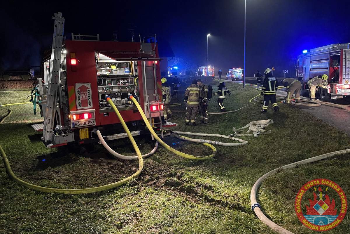 Požar so pogasili gasilci, foto: PGD Gornja Radgona