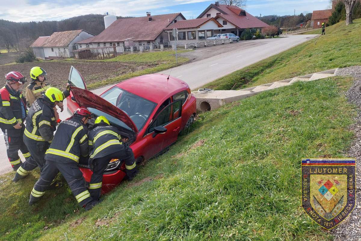 Prometna nesreča, foto: PGD Ljutomer