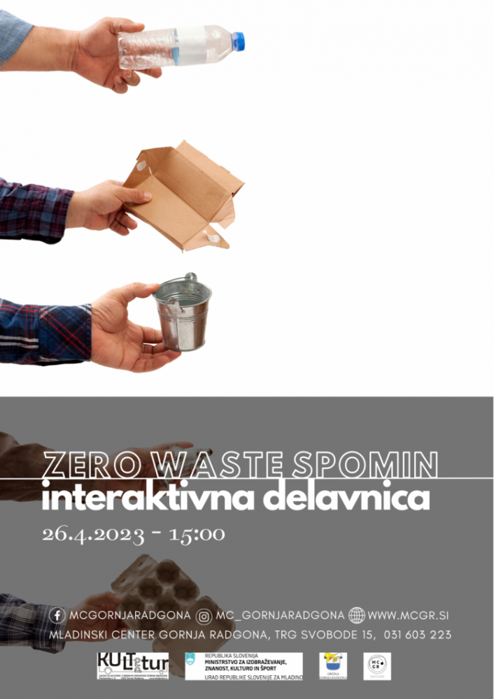 Interaktivna delavnica: Izdelava Igre Zero Waste spomin