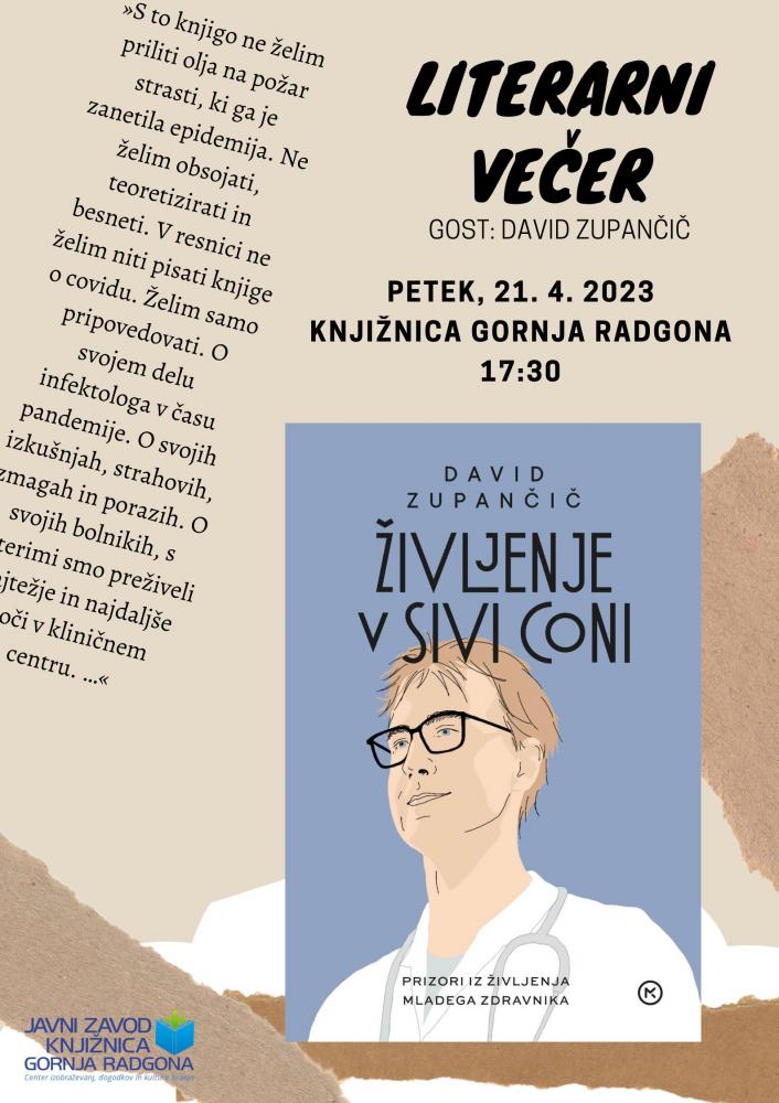 Literarni večer z Davidom Zupančičem