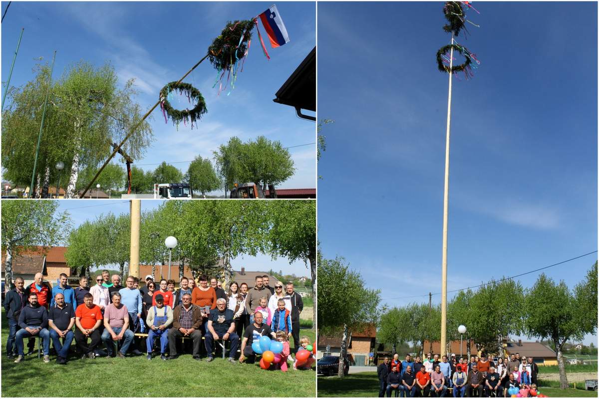 Postavljanje mlaja v Orehovcih