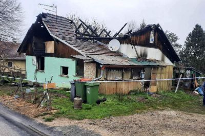 Požar je uničil hišo, foto: PGD Benedikt