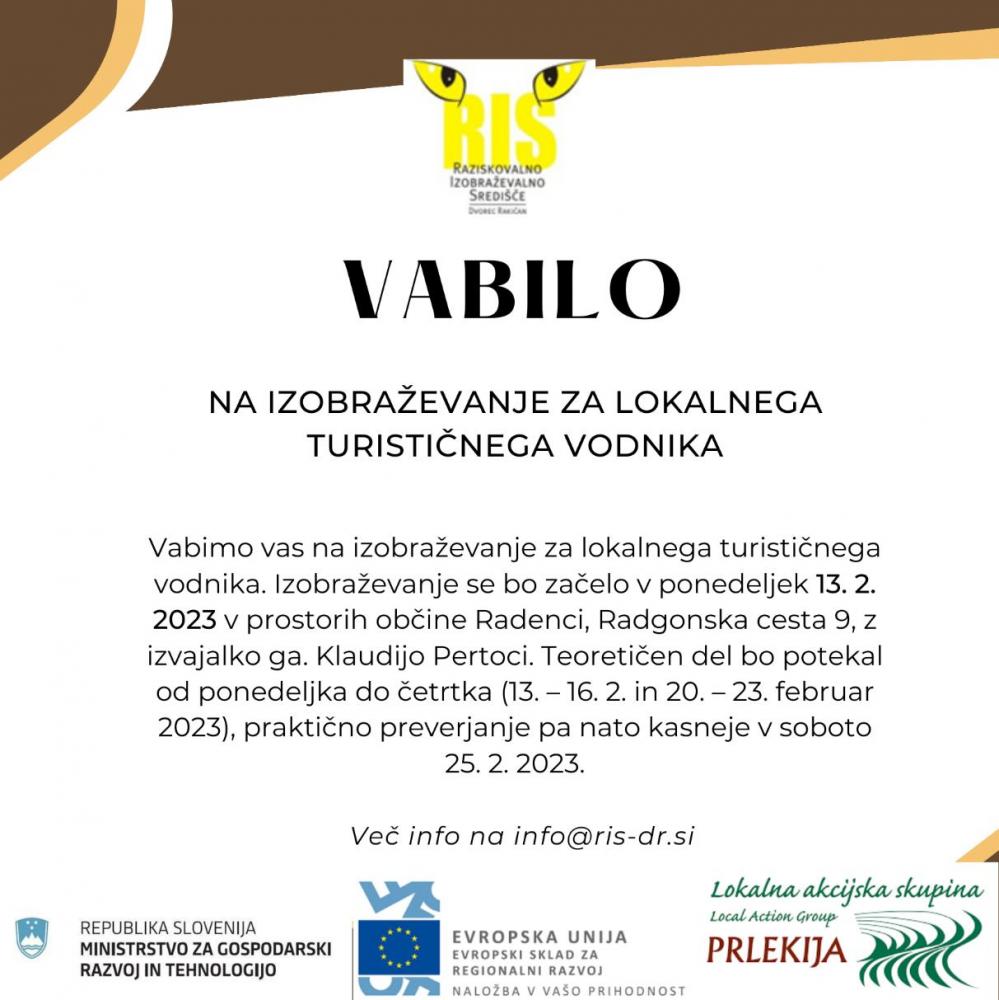 Izobraževanje za lokalnega turističnega vodnika