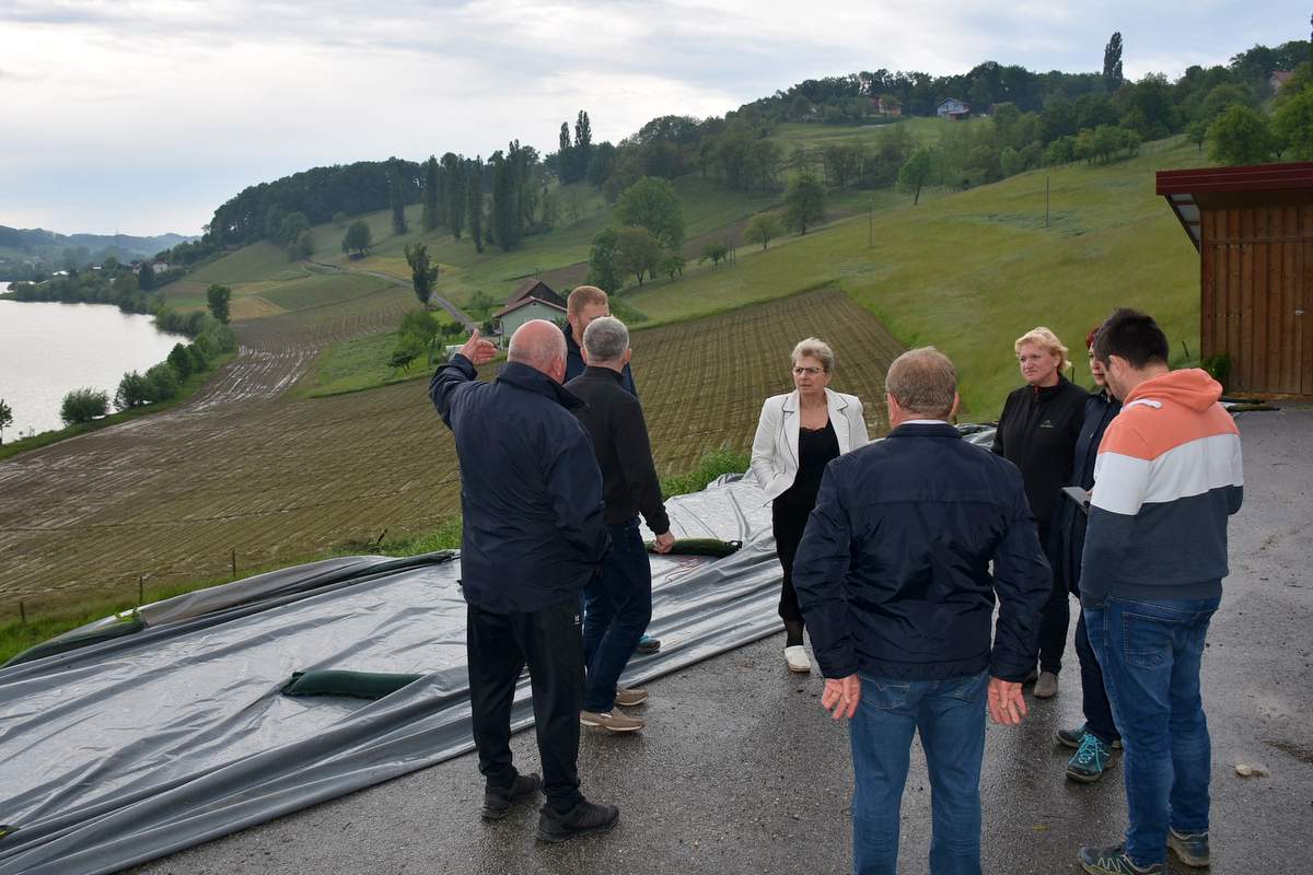 Terenski ogled škode na kmetijskih površinah v Podravju, foto: Ministrstvo za kmetijstvo, gozdarstvo in prehrano