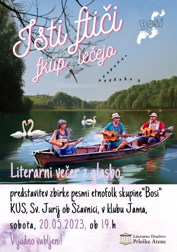 Predstavitev pesmarice etno-folk glasbene skupine Bosi