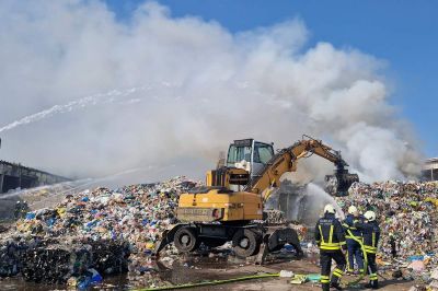 Zagorela je odpadna plastika, foto: PGD Sveta Ana