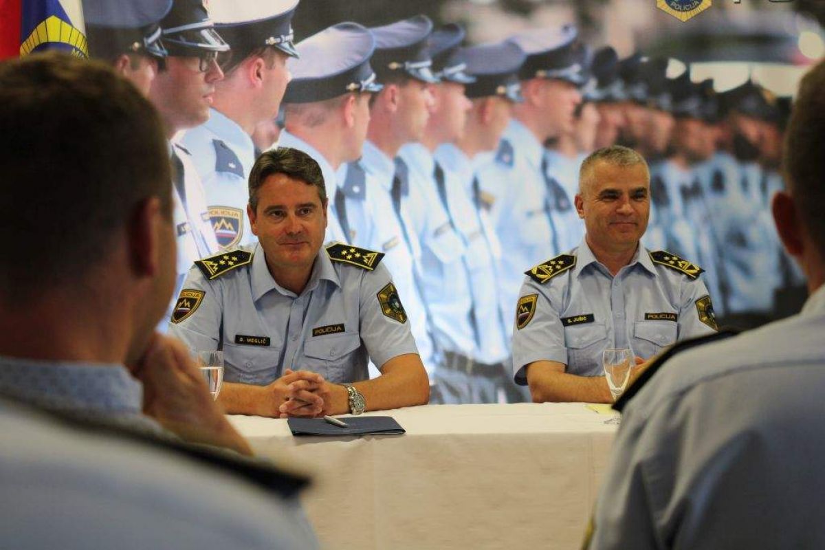 Beno Meglič in Senad Jušić, foto: Policija