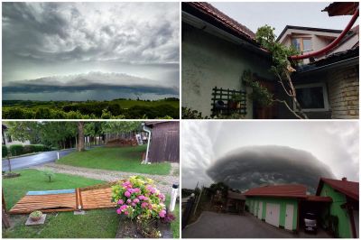 Nekaj fotografij neurja nad severovzhodom, ki so nam jih posredovali bralci