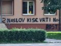 Napis na fasadi ljutomerskega sodišča