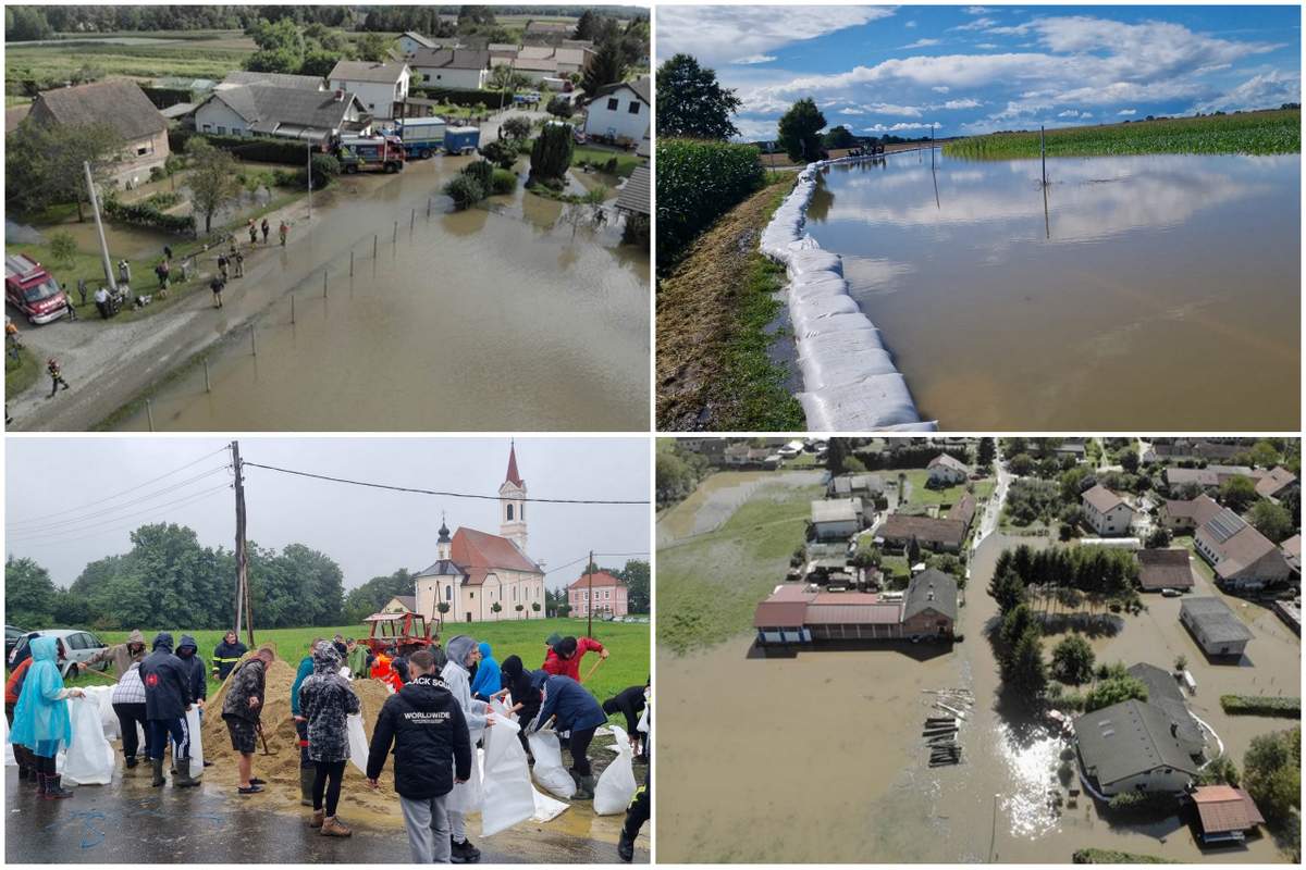 Poplave v ljutomerski in razkriški občini, foto: Stanko Ivanušič in PGD Ljutomer