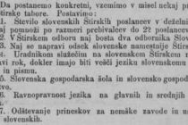 Poziv k organizaciji tabora v časopisu Slovenski gospodar