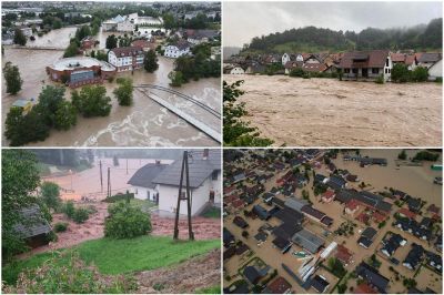 Poplavljene so številne vasi in mesta na severu države