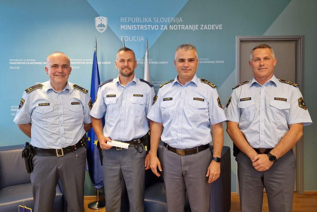 Sprejem, foto: Policija