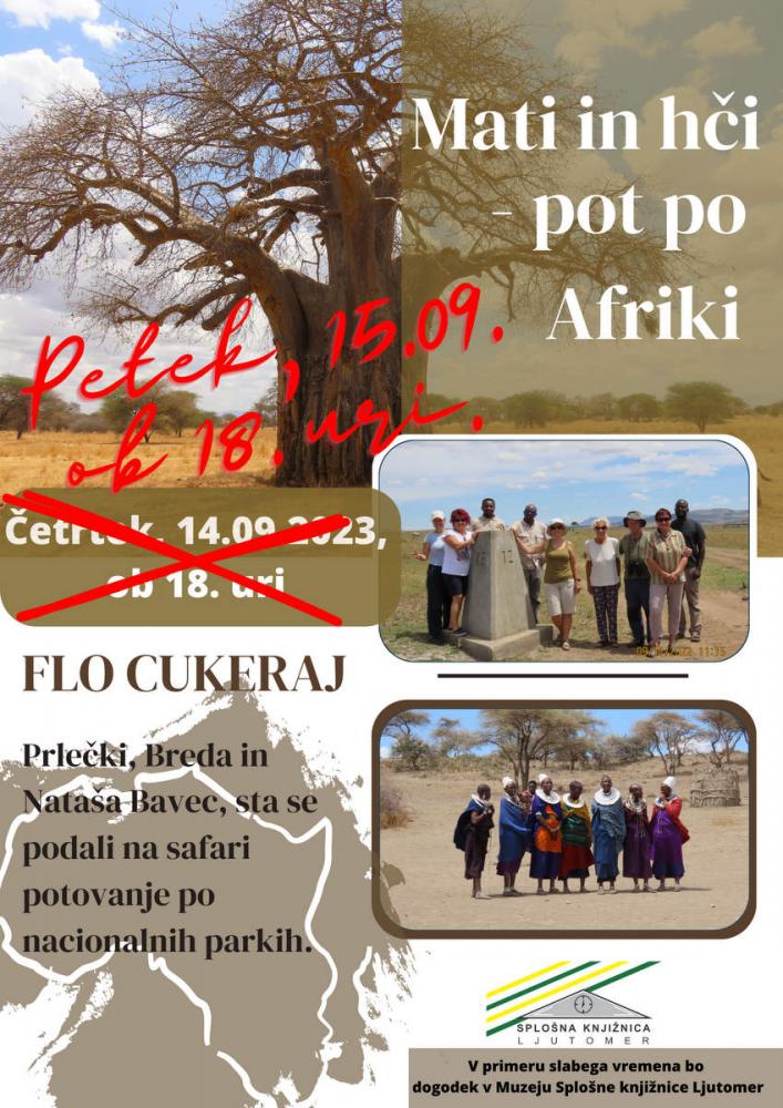 Potopisno predavanje - mati in hči po Afriki