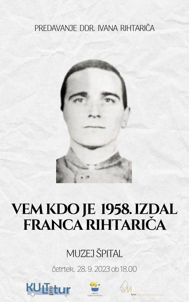 PREDAVANJE DDR. IVANA RIHTARIČA: VEM KDO JE 1958. IZDAL FRANCA RIHTARIČA