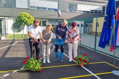 Prenovljeno športno igrišče pri OŠ Razkrižje