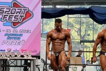 Jaša Pihlar na mednarodnem bodybuilding tekmovanju