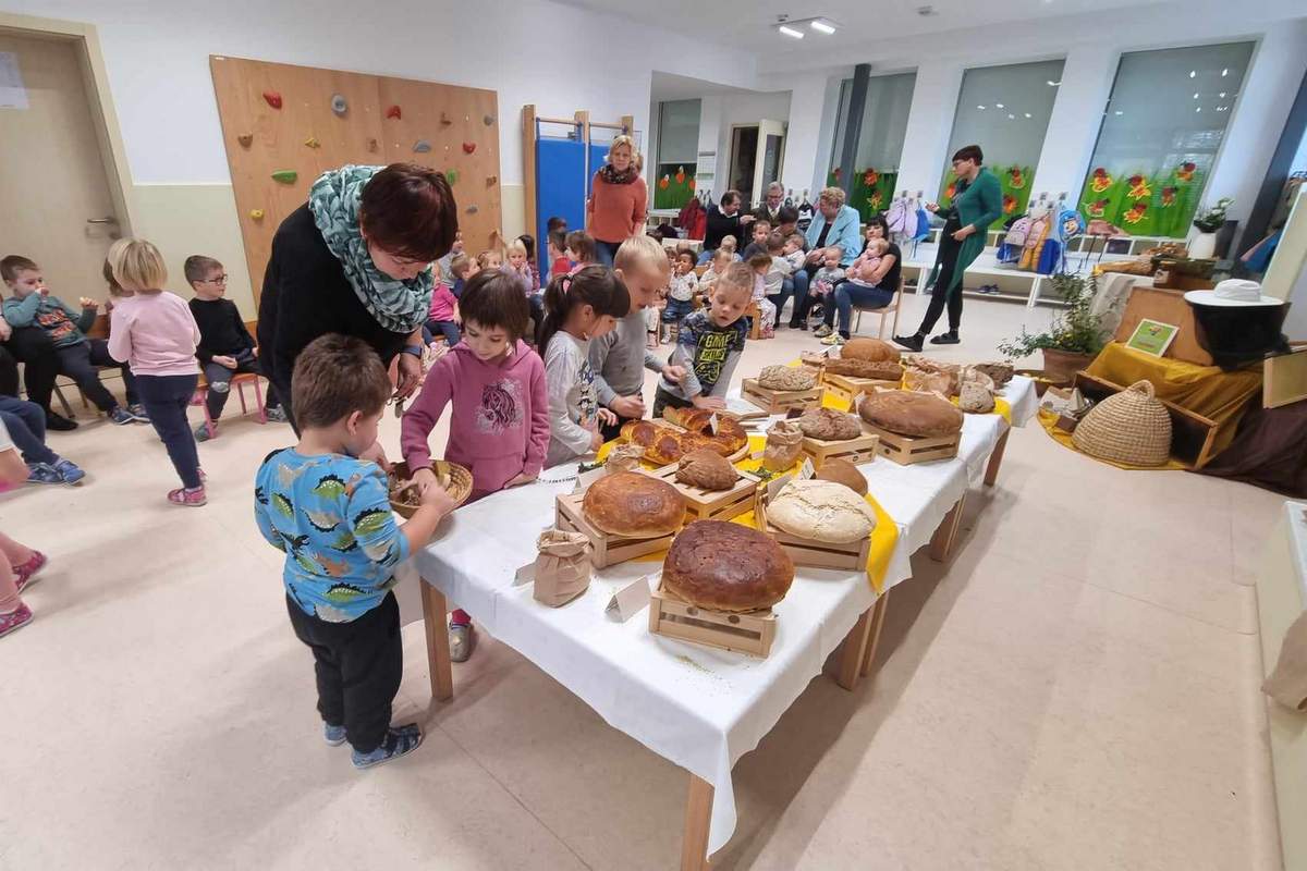 Tradicionalni slovenski zajtrk v vrtcu Mala Nedelja