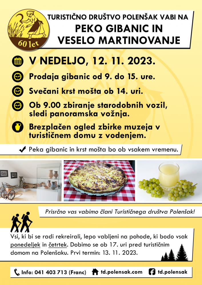 PEKA GIBANIC in VESELO MARTINOVANJE na POLENŠAKU