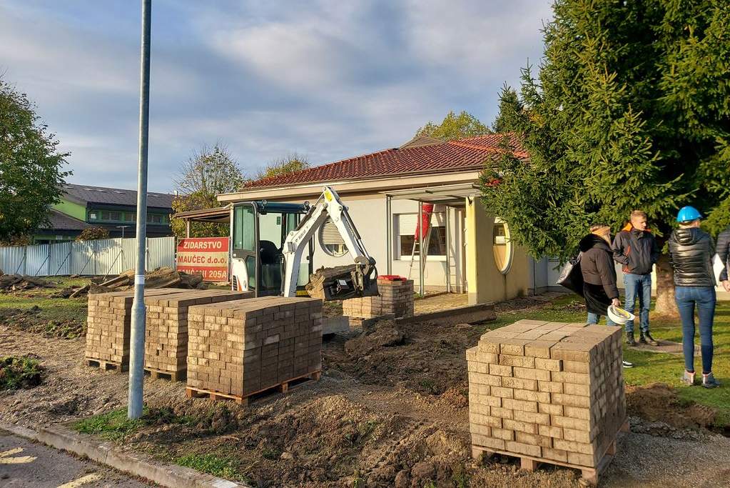Pričetek gradnje prizidka vrtca, foto: Občina Križevci