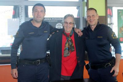 Miran Gašparić in Robert Marin sta starejši gospe rešila življenje