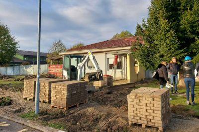 Pričetek gradnje prizidka vrtca, foto: Občina Križevci