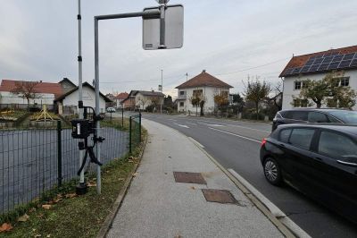 Škatla za štetje prometa na Ormoški cesti