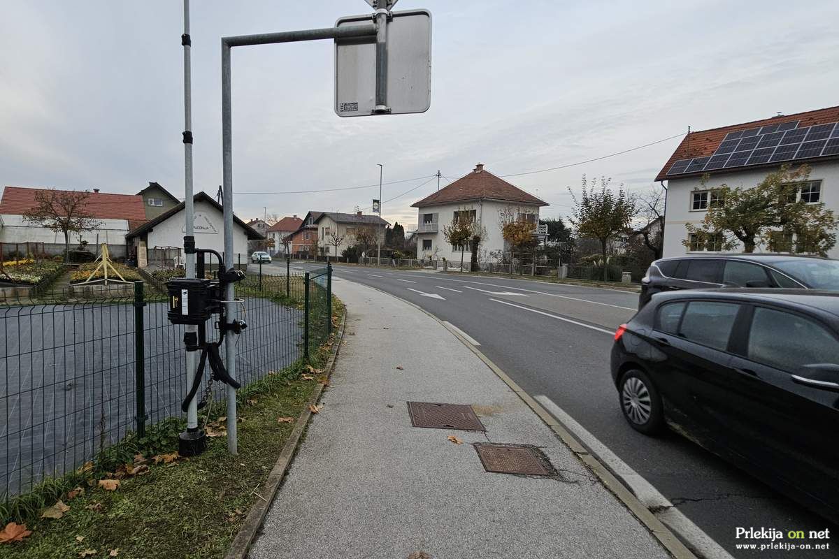 Škatla za štetje prometa na Ormoški cesti