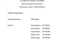 15. pokal SD Mesto Ljutomer