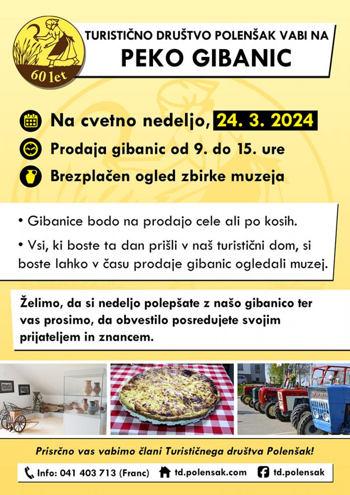 POLENŠAK - peka in prodaja gibanic