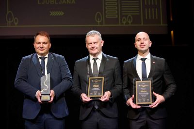 Damjan Anželj, župan Mestne občine Murska Sobota, Tilen Klugler, župan Mestne občine Slovenj Gradec in Samo Pogorelc, župan občine Ribnica